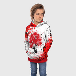 Толстовка-худи детская САКУРА SAKURA ВИШНЯ, цвет: 3D-красный — фото 2