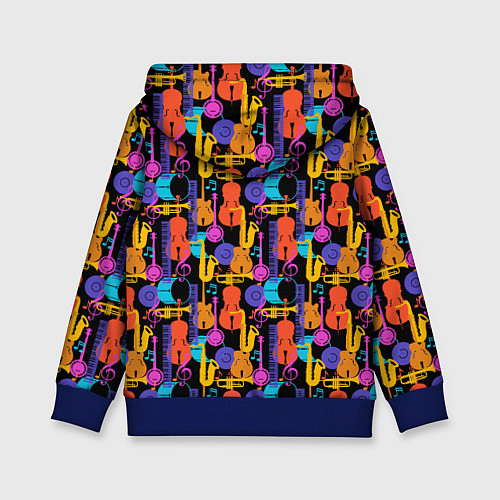Детская толстовка Джаз / 3D-Синий – фото 2