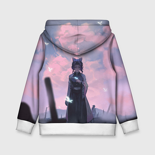 Детская толстовка КЛИНОК РАССЕКАЮЩИЙ ДЕМОНОВ / 3D-Белый – фото 2