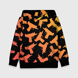 Толстовка-худи детская Узи, цвет: 3D-черный