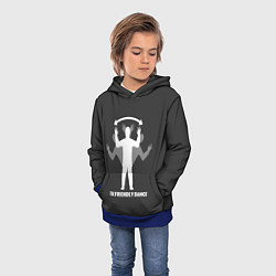 Толстовка-худи детская Френдли DayZ, цвет: 3D-синий — фото 2