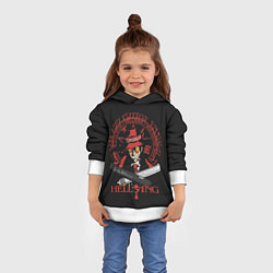 Толстовка-худи детская Hellsing, цвет: 3D-белый — фото 2