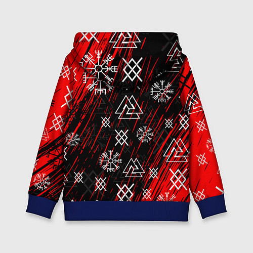 Детская толстовка БОГ ОДИН СИВОЛИКА / 3D-Синий – фото 2