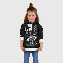 Толстовка-худи детская ЧУЯ и ДАЗАЙ бродячие псы, цвет: 3D-белый — фото 2