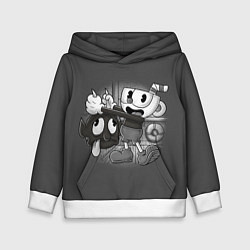 Толстовка-худи детская CUPHEAD, цвет: 3D-белый