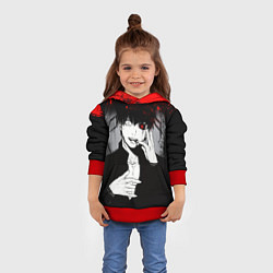 Толстовка-худи детская ТОКИЙСКИЙ ГУЛЬ TOKYO GHOUL, цвет: 3D-красный — фото 2