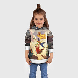 Толстовка-худи детская It Takes Two, цвет: 3D-белый — фото 2