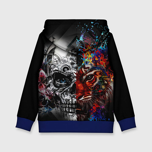 Детская толстовка TIGER / 3D-Синий – фото 2