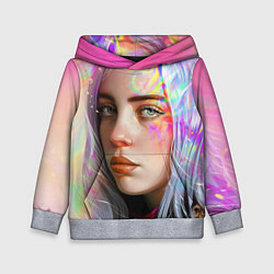 Толстовка-худи детская Billie Eilish, цвет: 3D-меланж