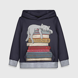 Толстовка-худи детская Relax Cat, цвет: 3D-меланж