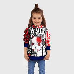 Толстовка-худи детская МАСКА ТАНДЖИРО КАМАДО, цвет: 3D-синий — фото 2