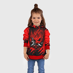 Толстовка-худи детская SAMURAI KEANU REEVES RED, цвет: 3D-красный — фото 2