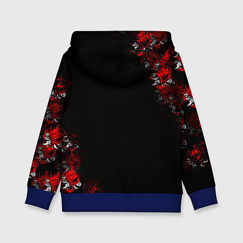 Детская толстовка SAMURAI CYBERPUNK 2077 / 3D-Синий – фото 2