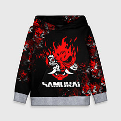Толстовка-худи детская SAMURAI CYBERPUNK 2077, цвет: 3D-меланж