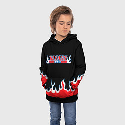 Толстовка-худи детская BLEACH FLAME БЛИЧ ПЛАМЯ, цвет: 3D-черный — фото 2