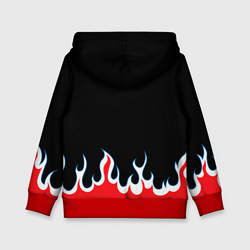 Детская толстовка BLEACH FLAME БЛИЧ ПЛАМЯ / 3D-Красный – фото 2