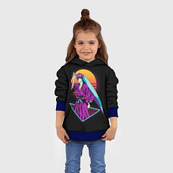 Толстовка-худи детская Retro - Ичиго Куросаки, цвет: 3D-синий — фото 2