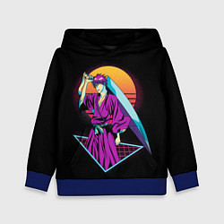 Толстовка-худи детская Retro - Ичиго Куросаки, цвет: 3D-синий