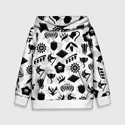 Толстовка-худи детская БЛИЧ КАПИТАНЫ ГОТЕЙ 13 ЭМБЛЕМЫ, цвет: 3D-белый