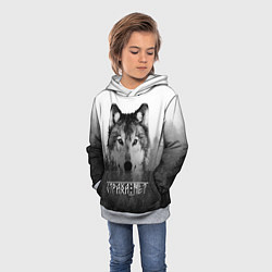 Толстовка-худи детская СТРАХА НЕТ СЛАВЯНЕ, цвет: 3D-меланж — фото 2