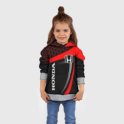 Толстовка-худи детская HONDA ХОНДА SPORT, цвет: 3D-меланж — фото 2