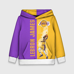 Толстовка-худи детская Леброн NBA, цвет: 3D-белый