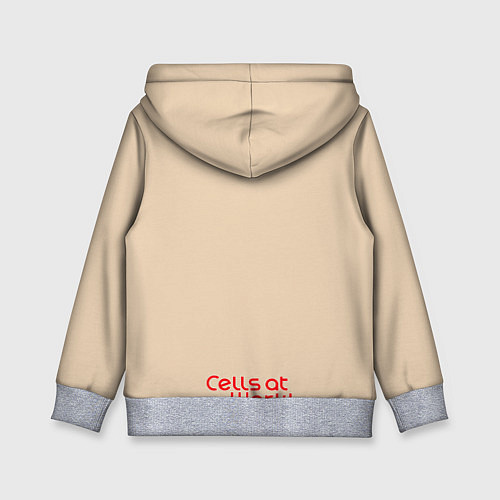 Детская толстовка Клетки за работой / 3D-Меланж – фото 2