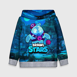 Толстовка-худи детская Сквик Squeak Brawl Stars, цвет: 3D-меланж