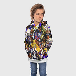 Толстовка-худи детская КОБИ БРАЙАНТ KOBE BRYANT, цвет: 3D-белый — фото 2