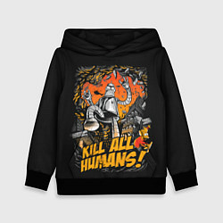 Толстовка-худи детская Кайдзю Бендер, цвет: 3D-черный