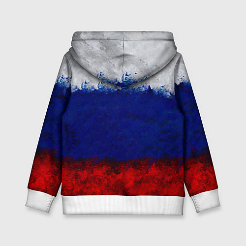 Детская толстовка Россия Russia Герб / 3D-Белый – фото 2