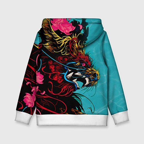 Детская толстовка Дракон Dragon / 3D-Белый – фото 2