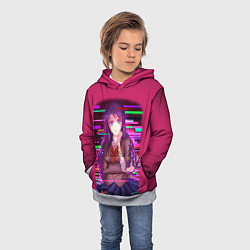 Толстовка-худи детская Literature Club Юри Yuri, цвет: 3D-меланж — фото 2