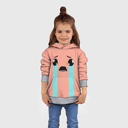 Толстовка-худи детская Crying Isaac, цвет: 3D-меланж — фото 2