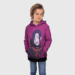 Толстовка-худи детская Маганэ Чикуджоин, цвет: 3D-черный — фото 2