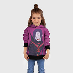 Толстовка-худи детская Маганэ Чикуджоин, цвет: 3D-черный — фото 2