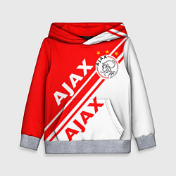 Толстовка-худи детская FC AJAX AMSTERDAM ФК АЯКС, цвет: 3D-меланж