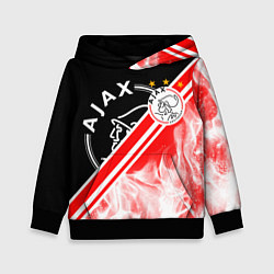 Толстовка-худи детская FC AJAX AMSTERDAM ФК АЯКС, цвет: 3D-черный