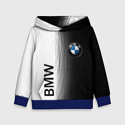 Толстовка-худи детская Black and White BMW, цвет: 3D-синий