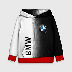Толстовка-худи детская Black and White BMW, цвет: 3D-красный