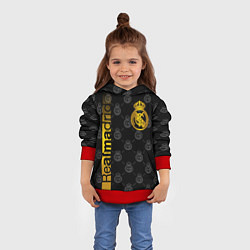 Толстовка-худи детская РЕАЛ МАДРИД GOLD ЗОЛОТО, цвет: 3D-красный — фото 2