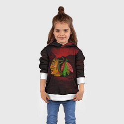 Толстовка-худи детская CHICAGO NHL, цвет: 3D-белый — фото 2
