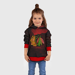 Толстовка-худи детская CHICAGO NHL, цвет: 3D-красный — фото 2
