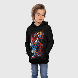 Толстовка-худи детская Sonics team, цвет: 3D-черный — фото 2