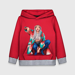 Толстовка-худи детская Kill the love Lisa, цвет: 3D-меланж