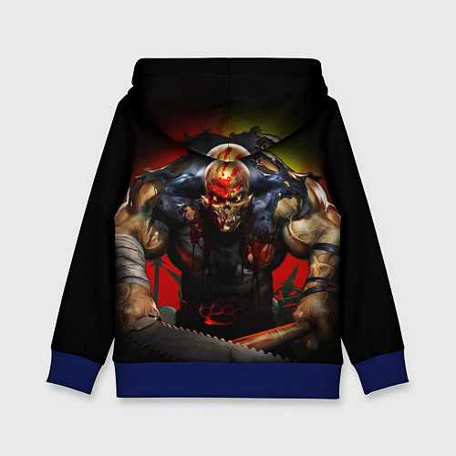 Детская толстовка Five Finger Death Punch Skull / 3D-Синий – фото 2