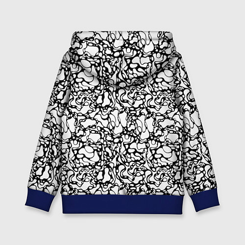 Детская толстовка Абстрактная жидкость / 3D-Синий – фото 2