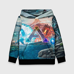 Толстовка-худи детская Ark battelfield, цвет: 3D-черный
