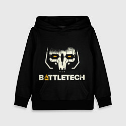 Толстовка-худи детская BATTLETECH, цвет: 3D-черный