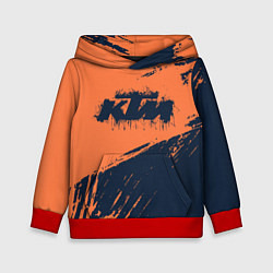 Толстовка-худи детская KTM ГРАНЖ Z, цвет: 3D-красный